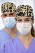 İskelet Sistemi Sarı Desenli Unisex Cerrahi Bone Hemşire ve Doktor Bone - İskelet Sistemi Sarı