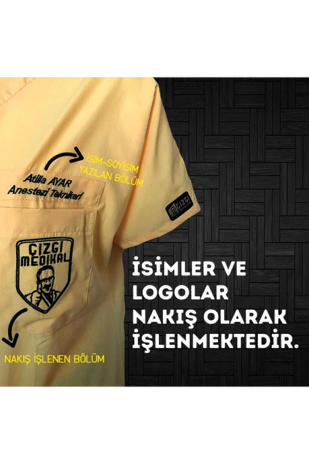 Lacivert Dr Greys Terikoton Doktor Hemşire Forması Medikal Forma Cerrahi Takım Ince Kumaş (ALT ÜST)