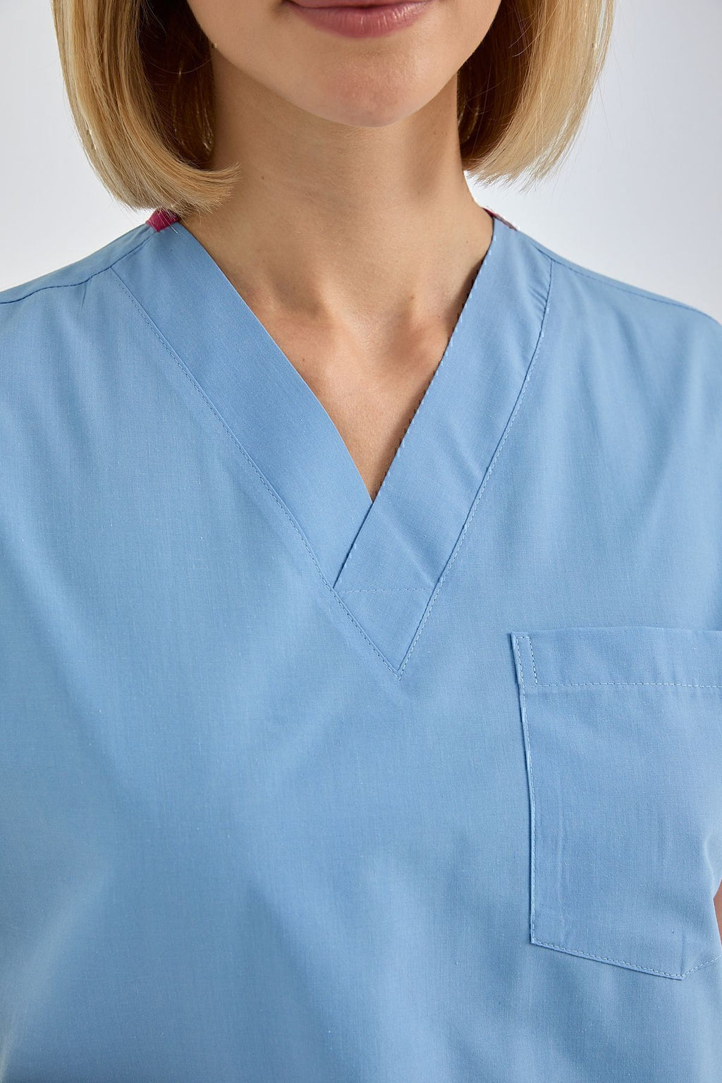 Dr Greys Terikoton Açık Mavi Doktor Hemşire Forması Medikal Forma Cerrahi Takım Ince Kumaş(ALT ÜST)