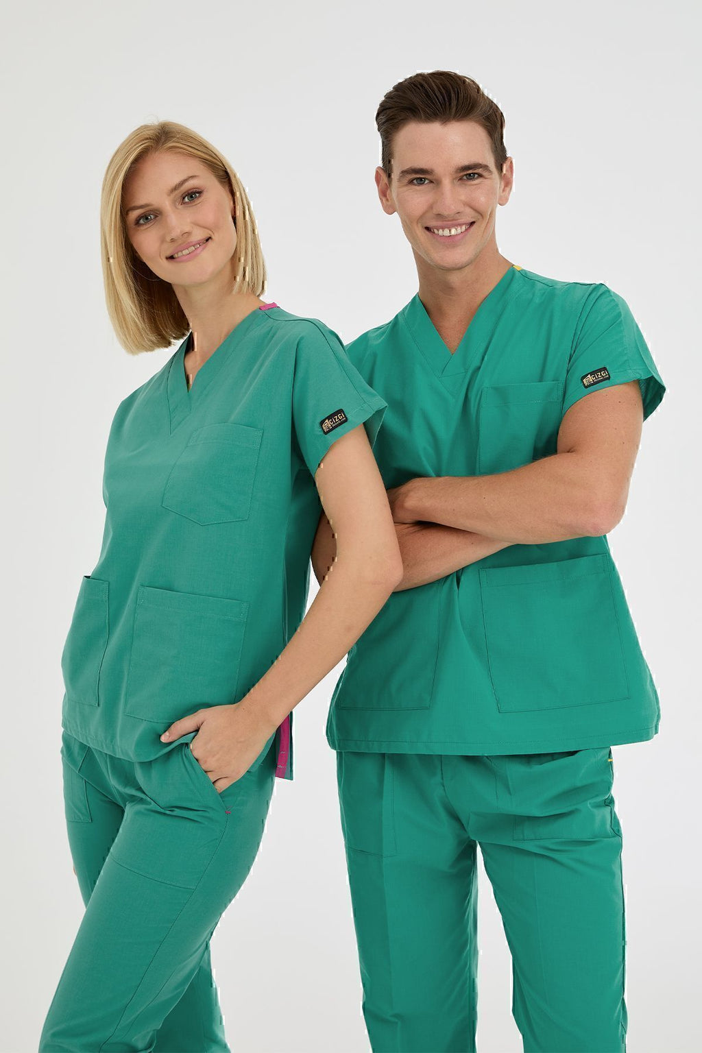 Dr Greys Terikoton Ameliyat Yeşili Doktor Hemşire Forması Medikal Cerrahi Takım Ince Kumaş(ALT ÜST)