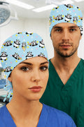 Külahta Panda Desenli Unisex Cerrahi Bone Hemşire ve Doktor Bone - Külahta Panda