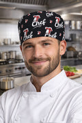 Chef Tasarımlı Aşçı Bonesi Unisex Şef Bone Erkek Kadın Mutfak Bonesi - Chef