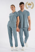 Dr.greys Modeli Çağla Yeşili Royal Çift Yön Likralı Premium Scrubs