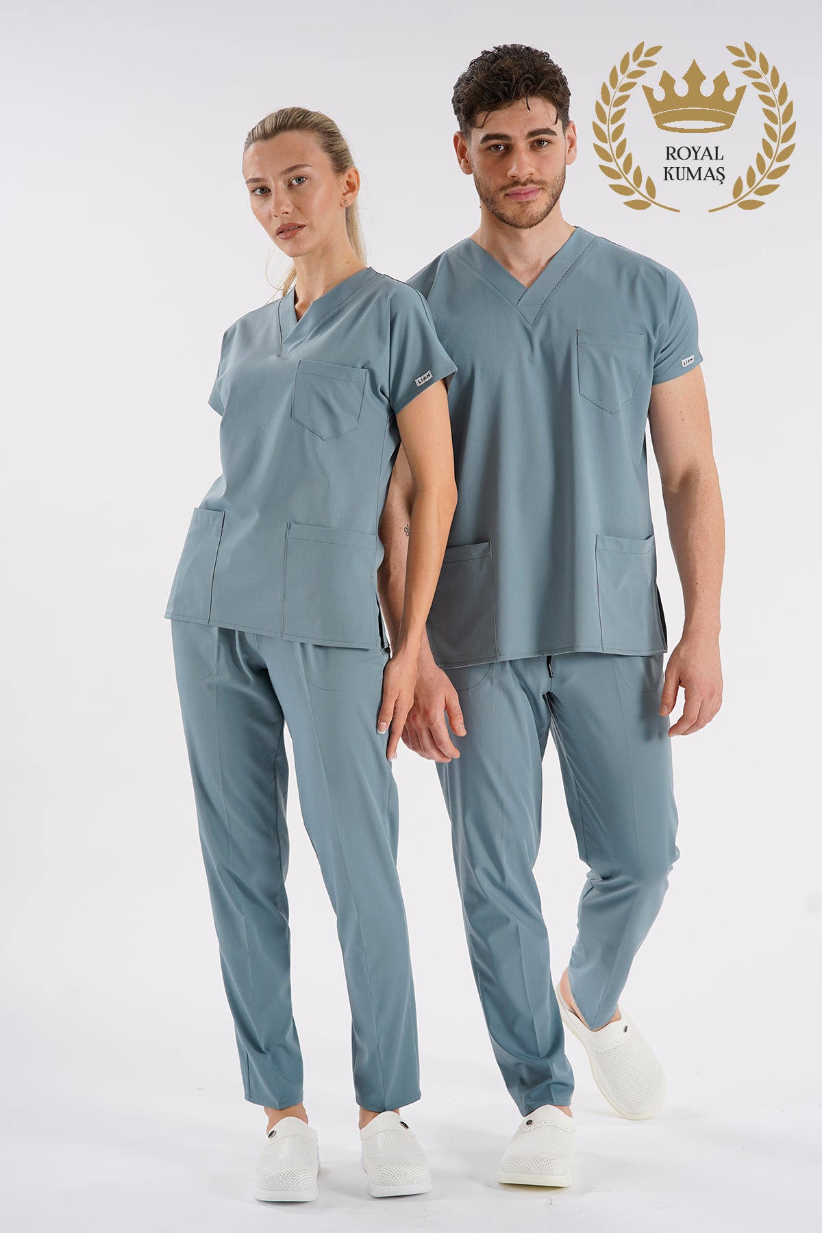Dr.greys Modeli Çağla Yeşili Royal Çift Yön Likralı Premium Scrubs