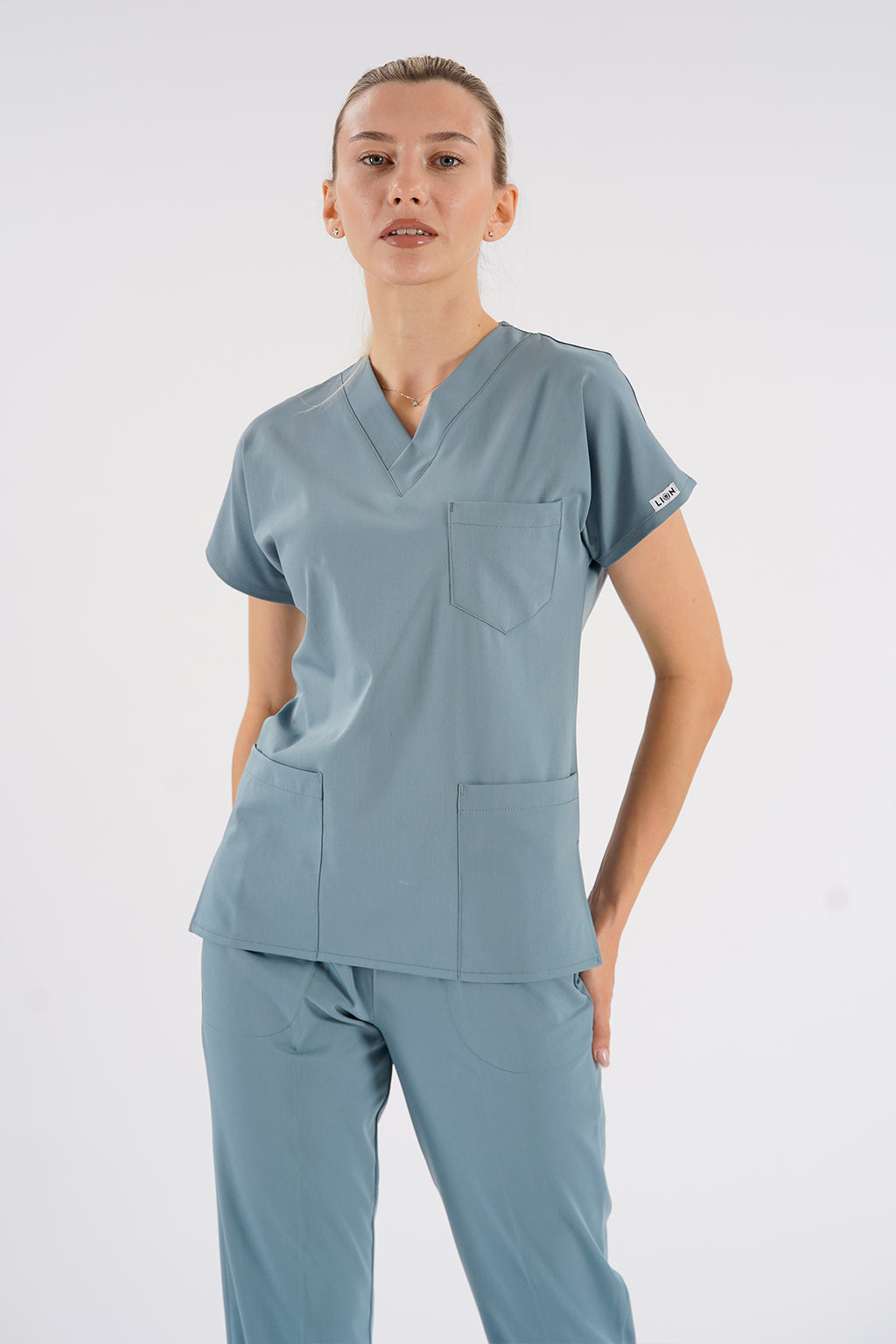 Dr.greys Modeli Çağla Yeşili Royal Çift Yön Likralı Premium Scrubs