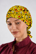 Smile Desenli Unisex Cerrahi Bone Hemşire ve Doktor Bone - Smile