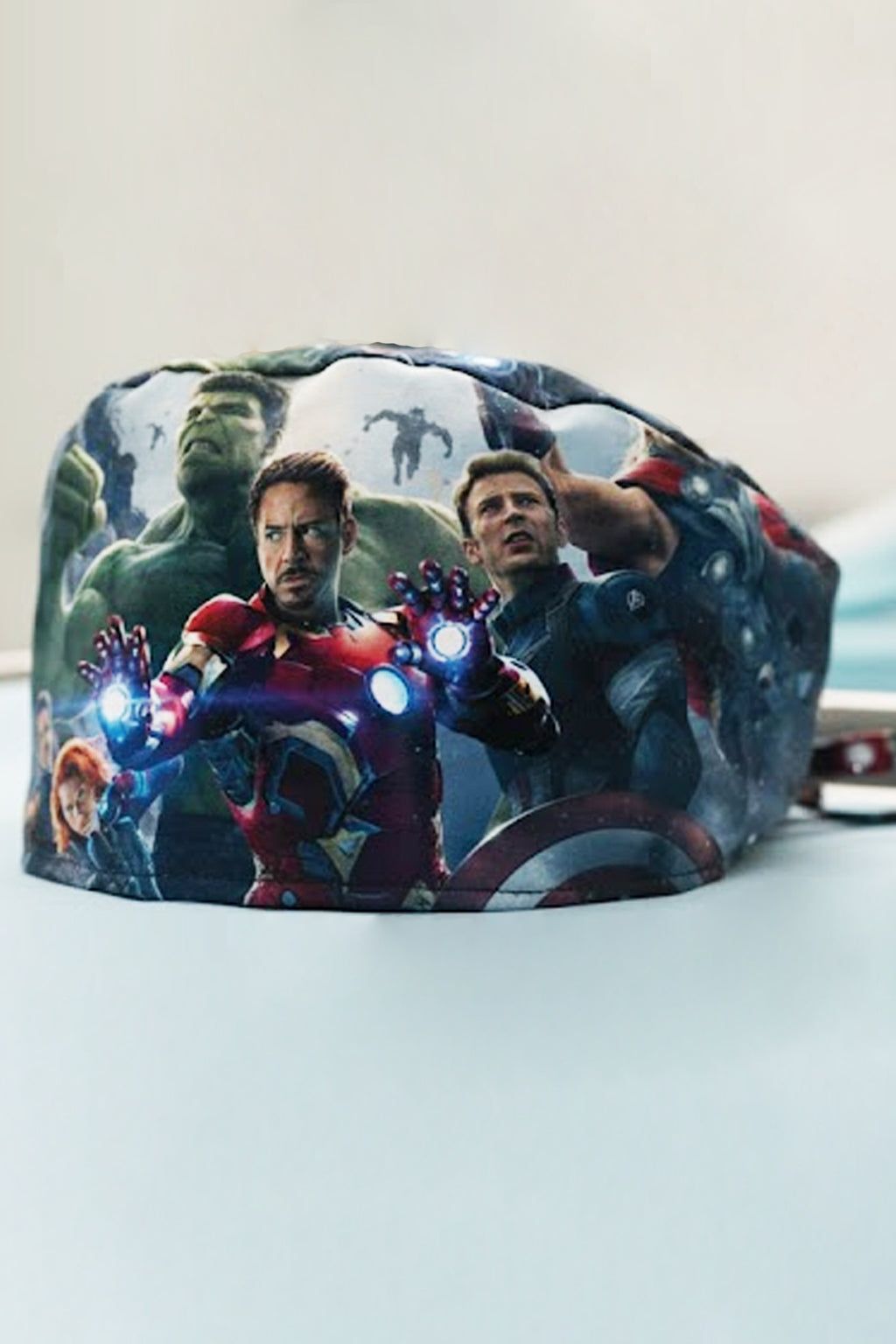 Avengers Desenli Cerrahi Bone Unisex – Likralı Doktor Hemşire Bonesi - Avengers