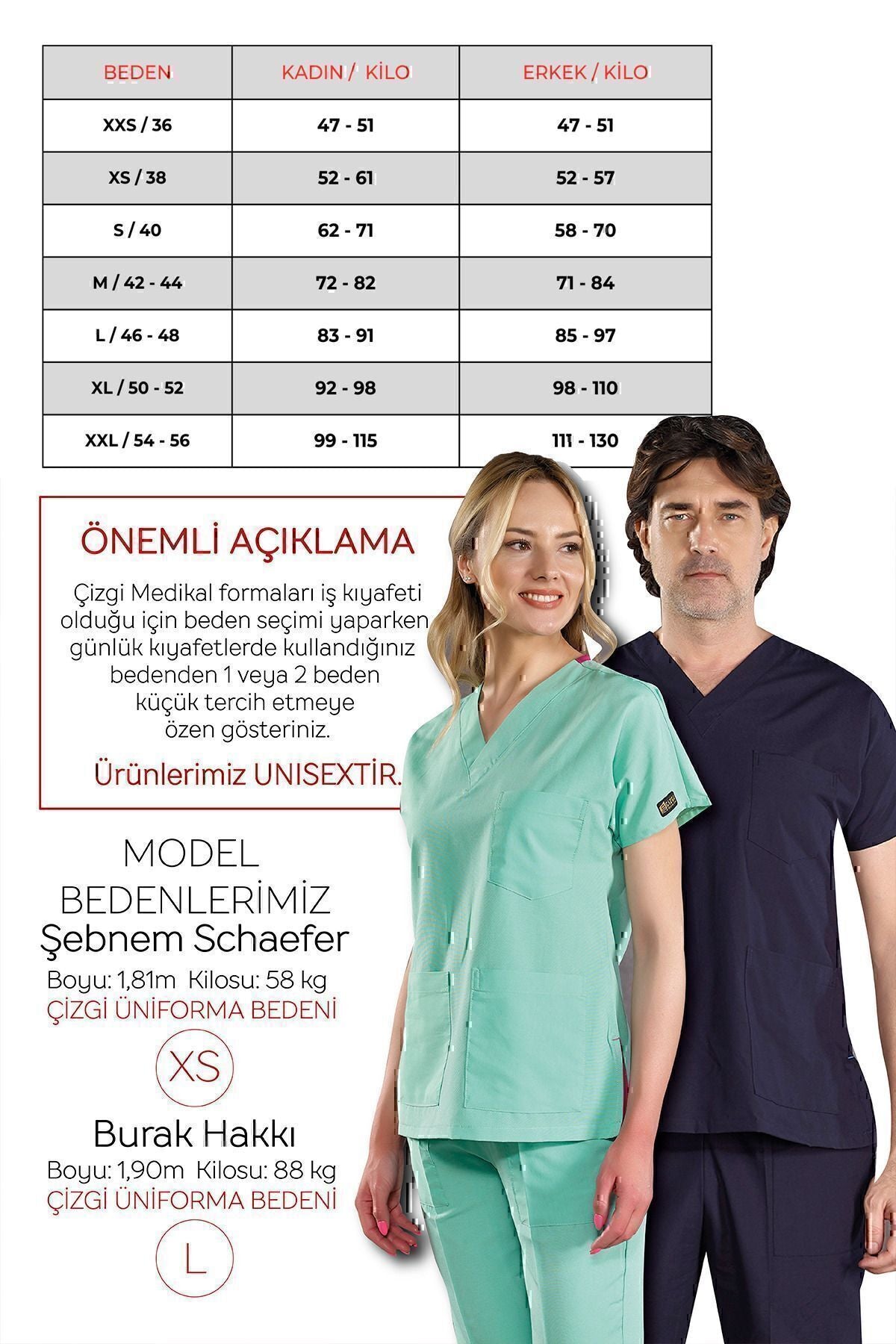 Doktor Hemşire Forması Scrubs Nöbet Takımı (ince Kumaş)-gül Kurusu